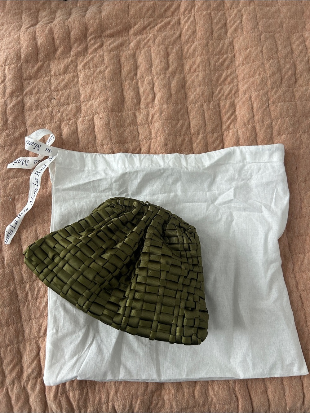 Maria La Rosa Game Mini Clutch in Khaki